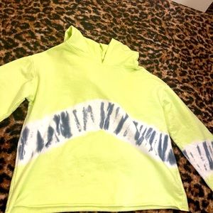 Green and grey hoodie